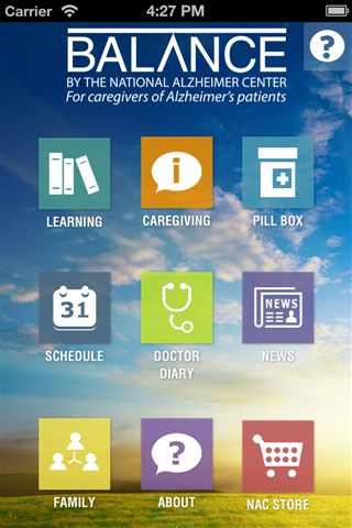 Balance app Alzheimer's